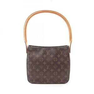 LOUIS VUITTON Brown Monogram Leather Looping MM Shoulder Bag